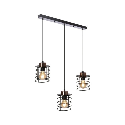 Lustră neagră din metal 12x64 cm Glob – Candellux Lighting