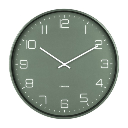 Ceas de perete Karlsson Lofty, ø 40 cm, verde