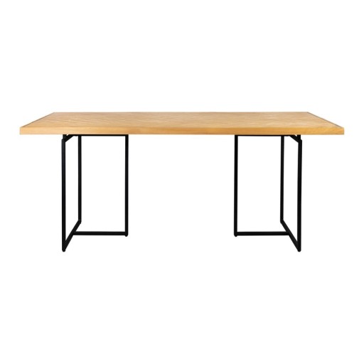 Masă de dining cu blat cu aspect de lemn de stejar 90x220 cm Class – Dutchbone