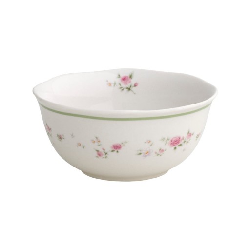 Set 2 boluri din porțelan Brandani Nonna Rossa, ⌀ 14 cm, alb