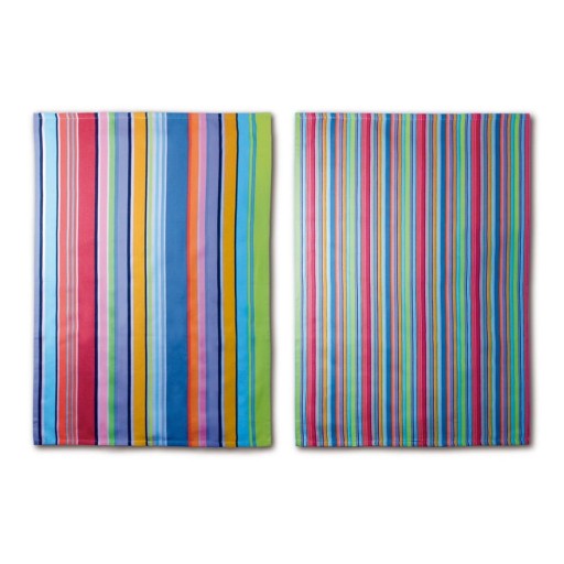 Set 2 prosoape din bumbac Remember Purple Stripes, 70 x 50 cm