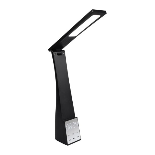 Veioză negru-mat LED cu temporizator (înălțime 45 cm) Linus – Trio