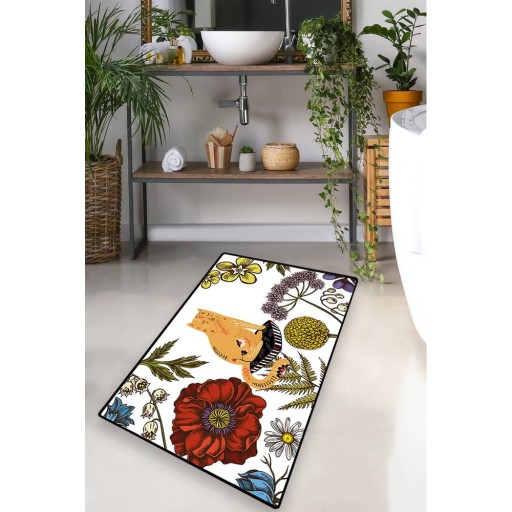 Covoraș de baie 70x120 cm Hennaed Cat – Foutastic