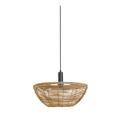 Lustră cu abajur din ratan ø 50 cm Milan – Light & Living