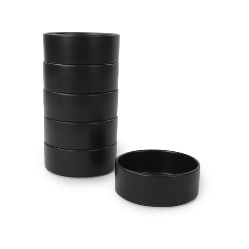 Set 6 boluri din ceramică My Ceramic Matt, ø 14 cm, negru