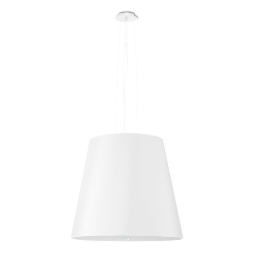 Lustră albă cu abajur din sticlă ø 50 cm Tresco - Nice Lamps