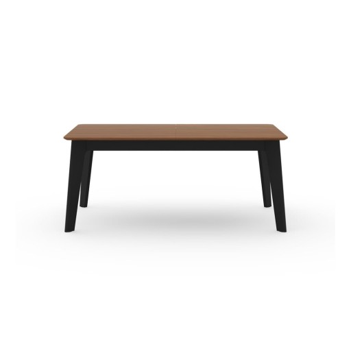 Masă de dining în culoare naturală extensibilă cu blat cu aspect de lemn de nuc 100x180 cm Shadow – TemaHome