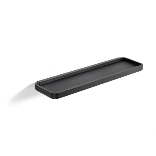 Raft de perete pentru baie Zone Rim, 44 x 11 cm, negru