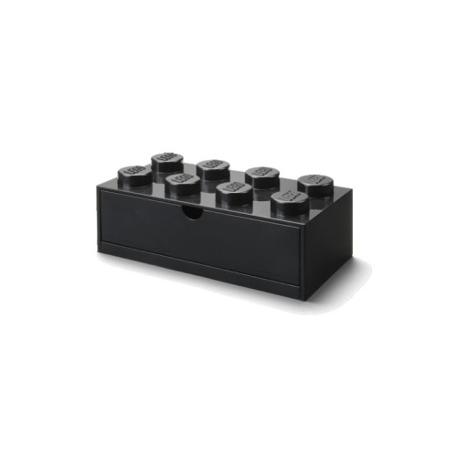 Cutie de birou cu sertar LEGO® Brick, 31,6 x 11,3 cm, negru