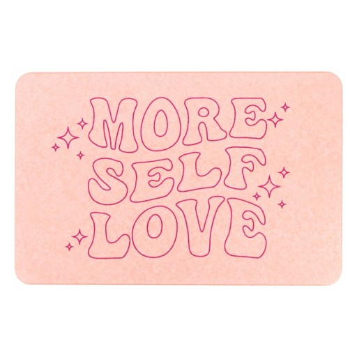 Covoraș de baie roz deschis 39x60 cm More Self Love – Artsy Doormats