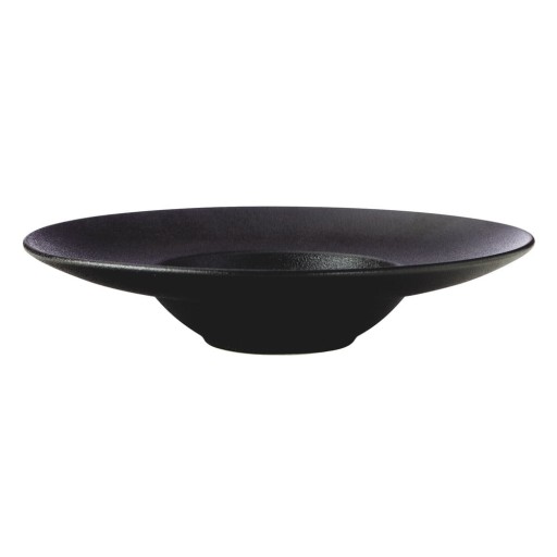 Farfurie neagră adâncă din ceramică ø 28 cm Caviar – Maxwell & Williams