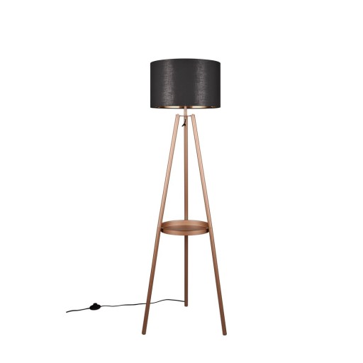 Lampadar maro cu raft (înălțime 152 cm) Colette – Trio