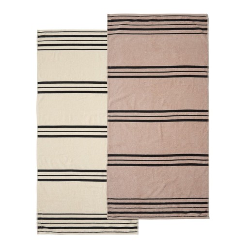 Prosop de plajă bej 75x150 cm Banded Stripe – Catherine Lansfield