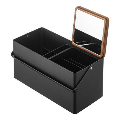 Organizator de baie negru din metal pentru cosmetice - YAMAZAKI