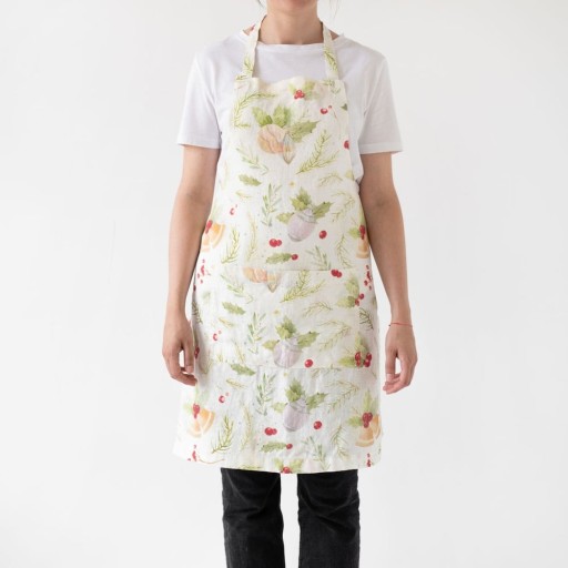 Șorț de bucătărie din in Linen Tales Daily Apron Merry, 80 x 55 cm