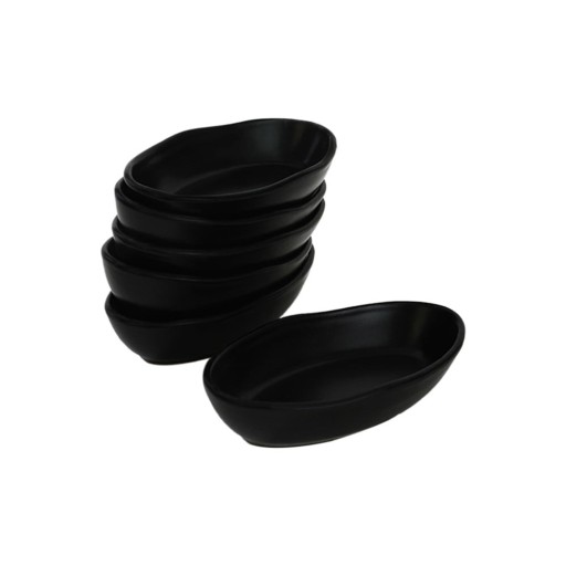 Boluri mici negru 6 buc. din ceramică – Hermia