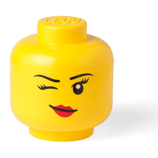 Cutie depozitare LEGO® Winky L, galben, ⌀ 24,2 cm