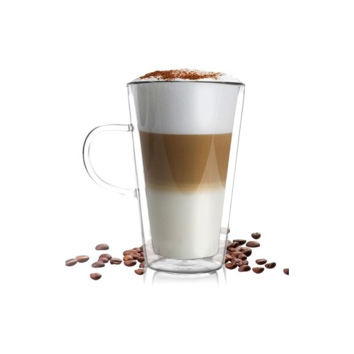 Cană cu perete dublu Vialli Design Amo Latte, 320 ml