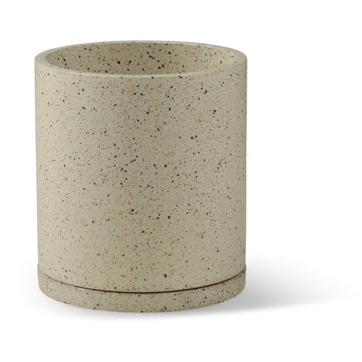 Set 2 ghivece Bonami Selection Terrazzo, ø 26 cm, alb