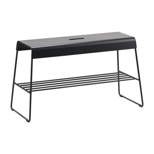 Pantofar negru cu bancă din metal A-Bench – Zone