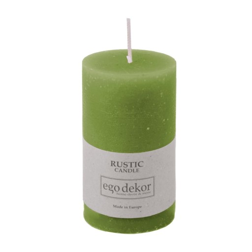 Lumânare Rustic candles by Ego dekor Rust, durată ardere 38 h, verde