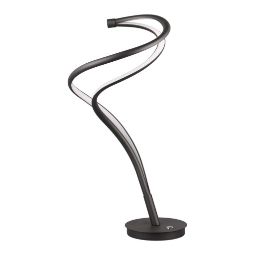 Veioză neagră LED cu abajur din metal (înălțime 56 cm) Nala – Trio Select