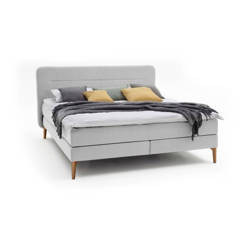 Pat boxspring 160x200 cm gri deschis Massello – Meise Möbel