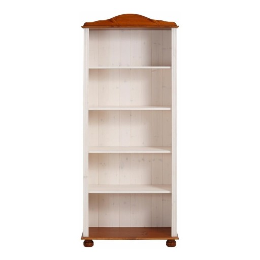 Bibliotecă albă/în culoare naturală din lemn masiv de pin 70x181 cm Ella – Støraa