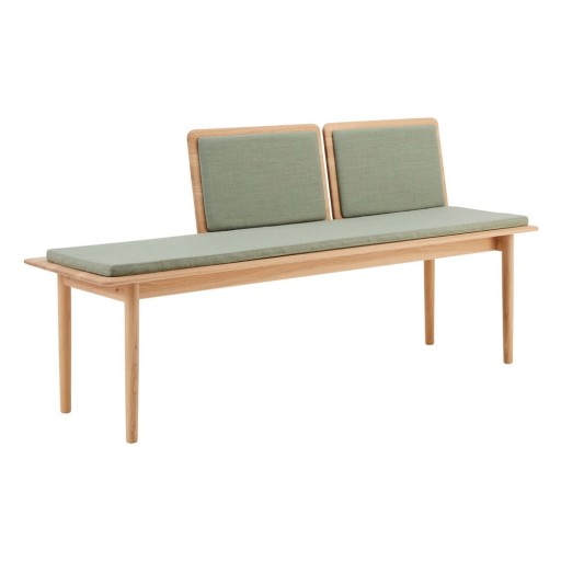 Bancă tapițată cu lână verde deschis Elba - Hammel Furniture