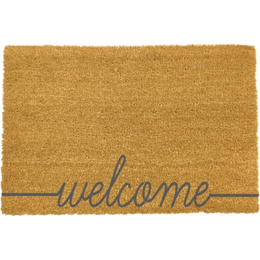 Covoraș intrare Artsy Doormats Welcome Scribbled, 40 x 60 cm, gri