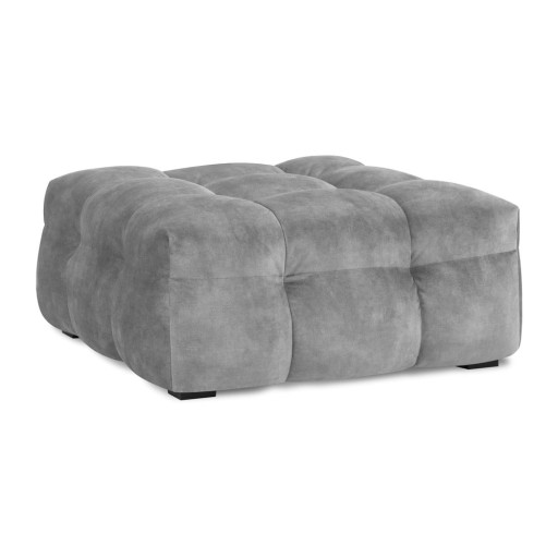 Puf cu tapițerie din catifea Windsor & Co Sofas Vesta, gri