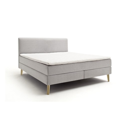 Pat boxspring 180x200 cm gri deschis Greta – Meise Möbel