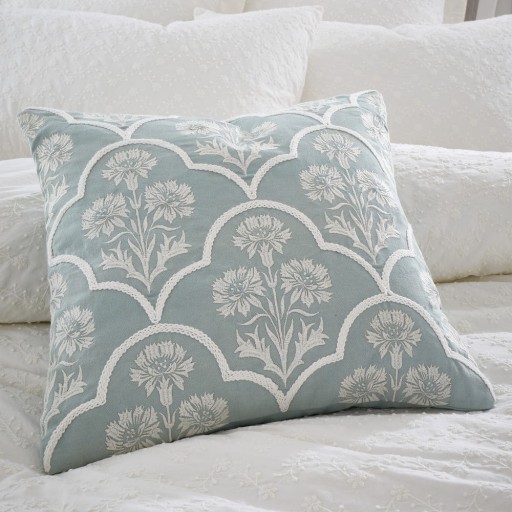 Pernă decorativă 45x45 cm Provence Floral – Bianca