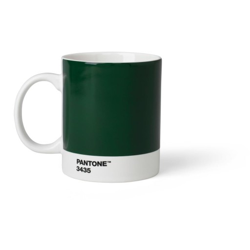 Cană verde-închis din ceramică 375 ml Dark Green 3435 – Pantone