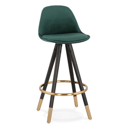 Scaun de bar Kokoon Carry Mini, înălțime 65 cm, verde închis