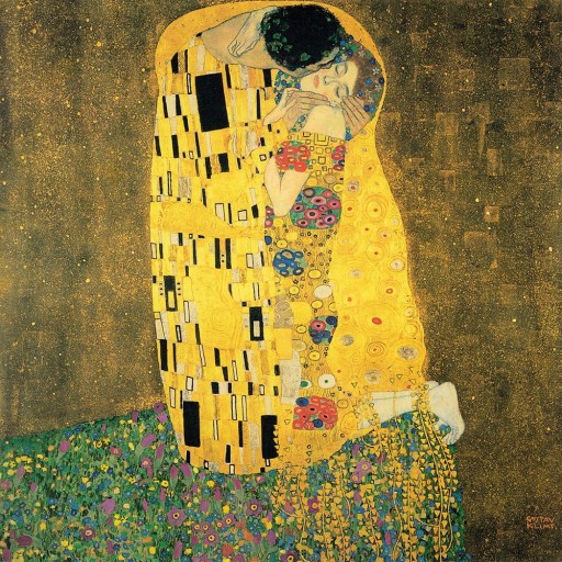 Reproducere tablou Gustav Klimt - The Kiss, 90 x 90 cm