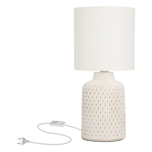 Veioză crem cu abajur textil (înălțime 32 cm) Iner – Candellux Lighting