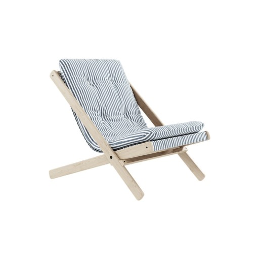 Fotoliu pliabil Karup Design Boogie Raw/Beach Blue