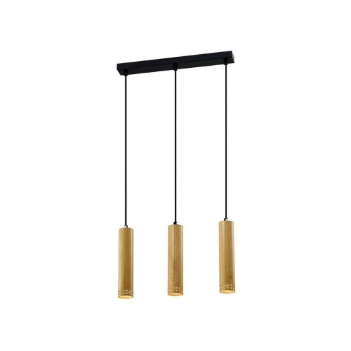 Lustră negru/auriu cu abajur din metal 6x46 cm Tubo – Candellux Lighting