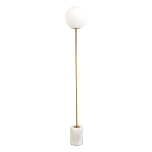 Lampadar alb/auriu (înălțime 156 cm) Medina – Light & Living