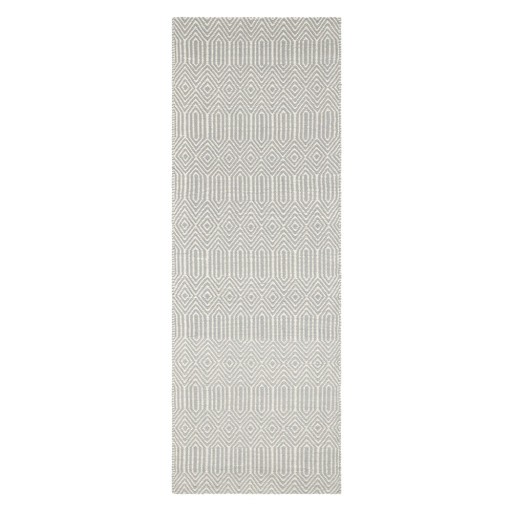 Covor tip traversă din lână gri deschis 66x200 cm Sloan – Asiatic Carpets