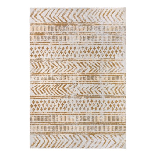 Covor de exterior galben ocru-alb 200x290 cm Biri – NORTHRUGS