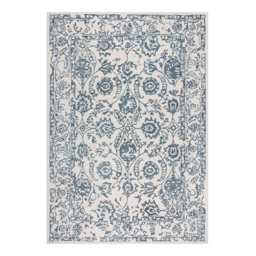 Covor din lână alb-albastru 170x120 cm Yasmin - Flair Rugs