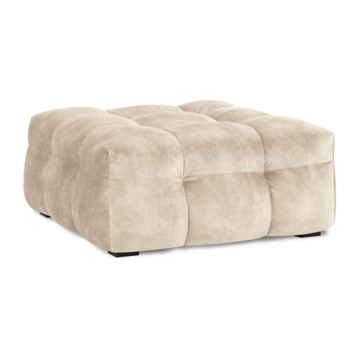 Puf cu tapițerie din catifea Windsor & Co Sofas Vesta, bej