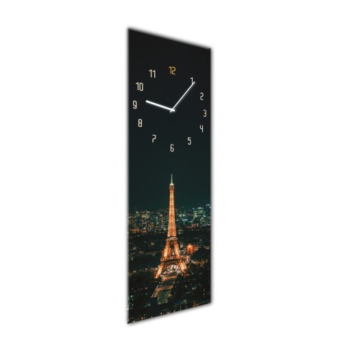 Ceas de perete Styler Glassclock Paris, 20 x 60 cm