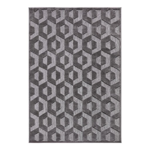 Covor gri antracit 160x235 cm Iconic Hexa – Hanse Home