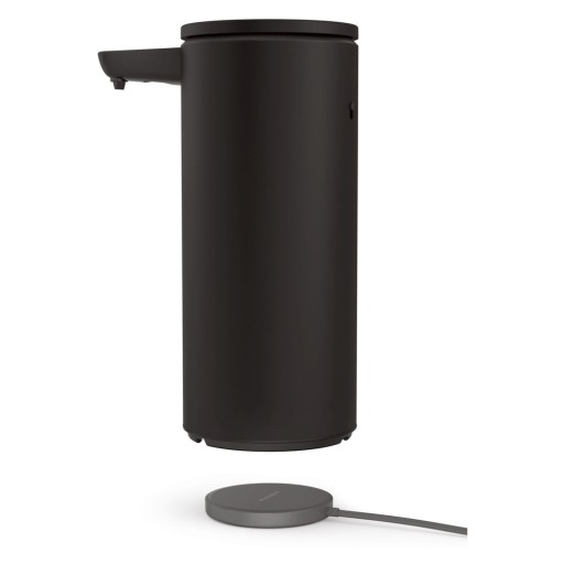 Dozator de săpun lichid negru mat automat din oțel 414 ml – simplehuman