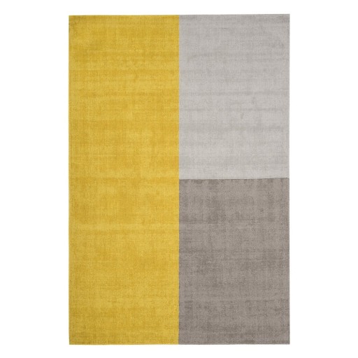 Covor Asiatic Carpets Blox, 160 x 230 cm, galben-gri