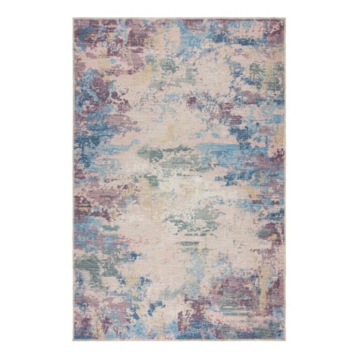 Covor albastru/mov lavabil din amestec de fibre reciclate 120x170 cm Reid – Flair Rugs