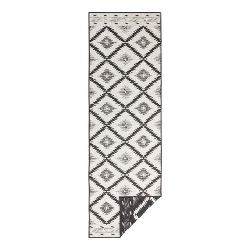 Covor adecvat pentru exterior NORTHRUGS Twin Supreme Duro, 80 x 350 cm, negru-crem